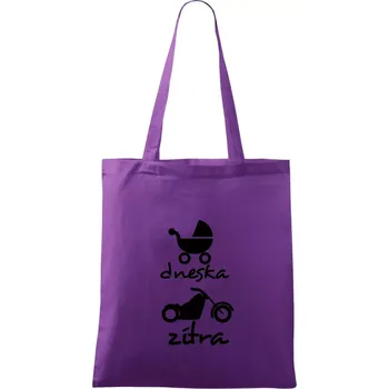 Nákupní taška Dnes zítra Harley - Taška bavlněná - 42 x 38 cm ( Fialová )