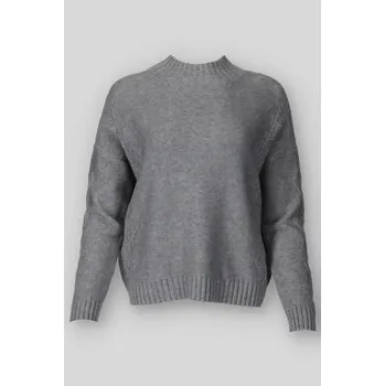 Dámský svetr Svetřík stojáček vzor ram. RAY 3750 barva: šedá