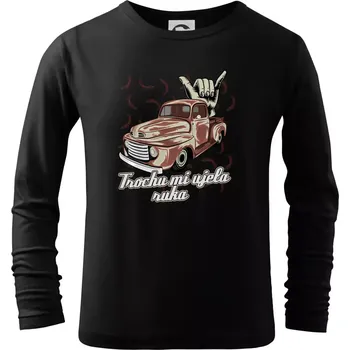 Chlapecké tričko Trochu mi ujela ruka - Triko dětské Long Sleeve - 122 cm/6 let ( Černá )