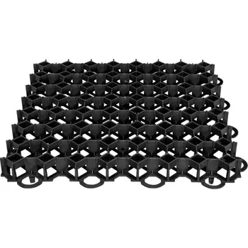 Zahradní obrubník FIXKRAFT Zatravňovací dlažba 50x50 cm plastová, černá