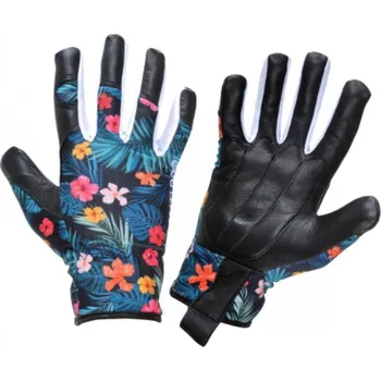 Pracovní rukavice LAHTI PRO Rukavice kozí kůže L272607P, květiny, vel. 7, LAHTI