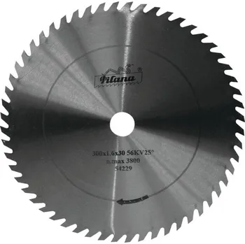 Pilový kotouč Kotouč pilový na dřevo, 5310 - 56 zubů KV25°, Ø 250 x 1,6 x 25 mm, PILANA