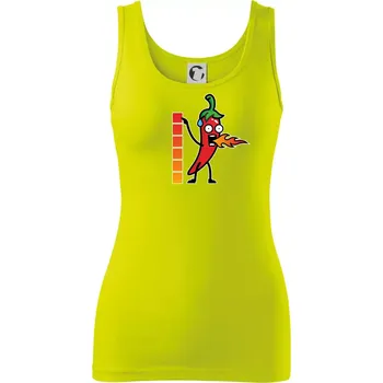 Dámské tričko Stupnice pálivé - Dámské tílko - L ( Limetková )