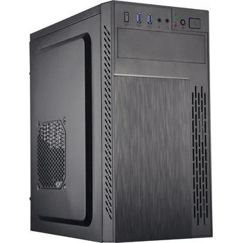 PC skříň EUROCASE MidT ML M6-505B / mATX / bez zdroje / 2x USB 3.0 / USB-C / černá