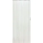 Skládací dveře 004-100-04 bílý dub 100 cm