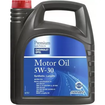 Motorový olej FANFARO for Chevrolet Opel 5W-30 5L (plast)