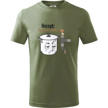 Recept houbová redukce - Tričko dětské bavlněné - 98 cm / 2 roky ( Khaki )