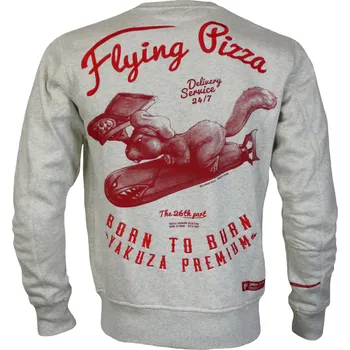 Pánské oblečení Pánská mikina Yakuza Premium 3821 C light grey velikost: M