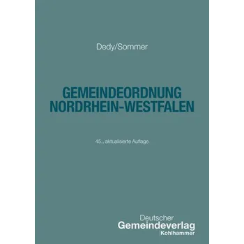 Gemeindeordnung Nordrhein-Westfalen - Dedy, Helmut