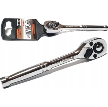 Klíč OCELOVÁ RAČNA KLÍČ RAČNOVÝ 1/4" PRECIZNÍ PEVNÁ SKOK 72 ZUBŮ