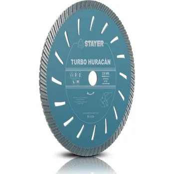 Řezný kotouč Kotouč diamantový TURBO HURACAN, Ø 230 x 22,2 x 12 mm, STAYER