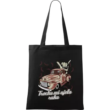 Trochu mi ujela ruka - Taška bavlněná - 42 x 38 cm ( Černá )