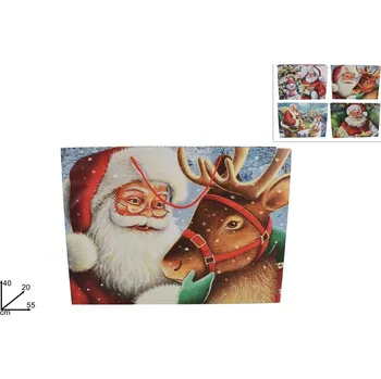 Vánoční dekorace PROHOME - Taška vánoční 55x40x20cm různé motivy