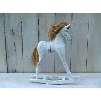 Dřevěný houpací koník 46 cm (Soška houpacího kůň)