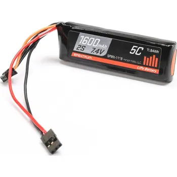 RC model letadla Spektrum LiPo 7.4V 1600mAh Rx 5C
