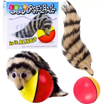 Hračka pro psa Interaktivní míček s chlupatou fretkou – pohybová hračka pro děti