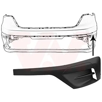 Lišta karosérie Ozdobná / ochranná lišta, nárazník VAN WEZEL 4423581