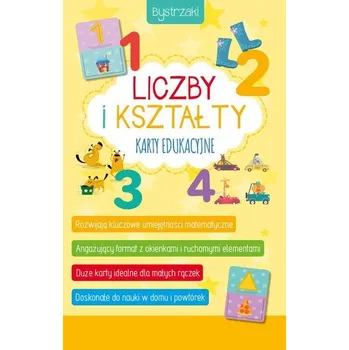 Bystrzaki Liczby i kształty. Karty edukacyjne - Sieńko-Holewa Izabella