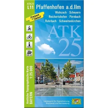 ATK25-L11 Pfaffenhofen a.d.Ilm (Amtliche Topographische Karte 1:25000) - Landesamt für Digitalisierung, Breitband und Vermessung