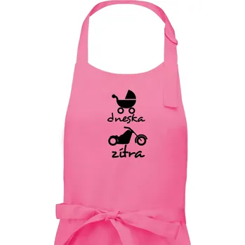 Kuchyňská zástěra Dnes zítra Harley - Pánská zástěra na vaření - Univerzální velikost ( Růžová )