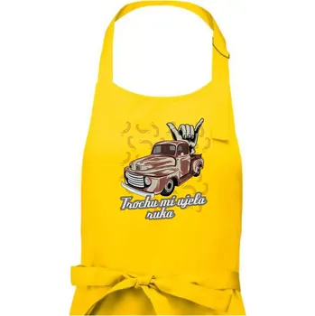 Kuchyňská zástěra Trochu mi ujela ruka - Dámská zástěra na vaření - Univerzální velikost ( Žlutá )