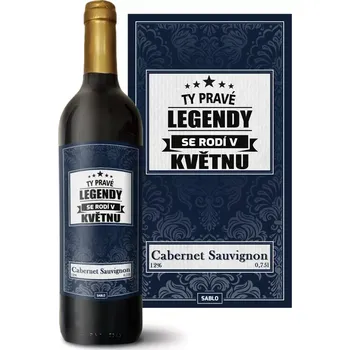 Víno Sablio Červené víno Ty pravé legendy se rodí v květnu: 0,75 l