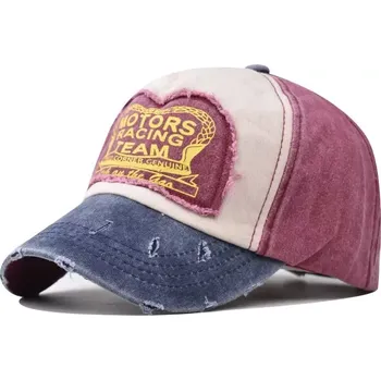 Kšiltovka Bavlněná Kšiltovka Racing TEAM Červená