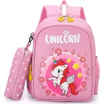 Dětský batůžek s Jednorožcem s kapsičkou Růžový 6L