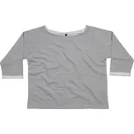 Mantis Dámské triko s 3/4 rukávem z organické bavlny P128 Heather Grey Melange XL