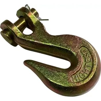 zvedák Hák zkracovací s vidlicí a čepem pro řetěz 10 - 11 mm, nosnost 3240 kg, žlutý zinek, pevnostní třída 5