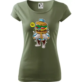 Dámské tričko Burgrák - Dámské triko Pure - XS ( Khaki )