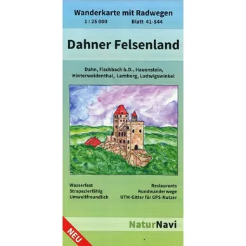 Dahner Felsenland, Blatt 41-544, 1 : 25 000