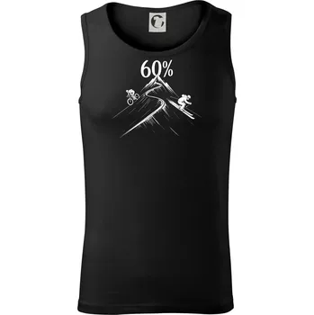 Narozeniny cyklista a lyžař 60 - Tílko pánské Core - S ( Černá )