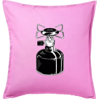 Polštář Kempingový vařič - Polštář 50x50 - 50x50 - Pouze potah ( Růžová )