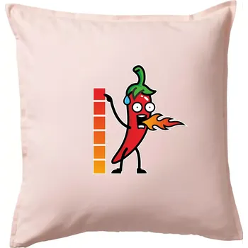 Polštář Stupnice pálivé - Polštář 50x50 - 50x50 - Pouze potah ( Světle růžová )