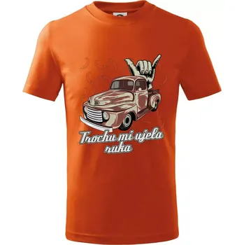 Chlapecké tričko Trochu mi ujela ruka - Tričko dětské bavlněné - 98 cm / 2 roky ( Oranžová )