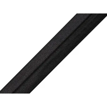 Textilie Lemovací pruženka půlená šíře 16 mm, malé, 12 černá