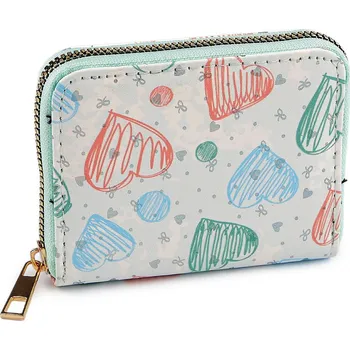 Peněženka Dívčí peněženka srdce 9x11 cm, malé, 2 mentolová