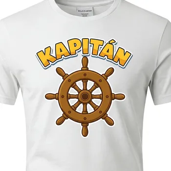 Pánské tričko Námořnické tričko Kapitán - velikost 110, Barva Bílá