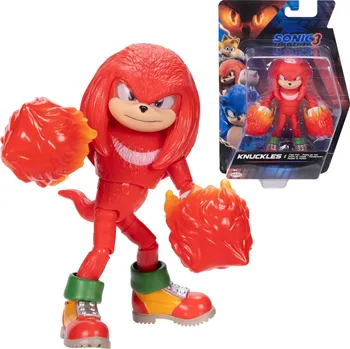 Figurka Figurka SONIC 3 The Hedgehog – Knuckles s ohnivými pěstmi 12 cm