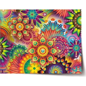 Plakát Sablio Plakát Barevné obrazce - 60x40 cm