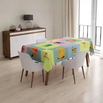 ubrus Sablio Ubrus Zvířátka ze Zoo - 130x130 cm