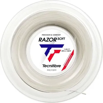 Raketový sport Tenisový výplet Tecnifibre Razor Soft (200 m) Bílý (1.25 mm)