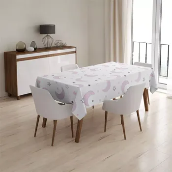 ubrus Sablio Ubrus Fialové měsíčky - 90x90 cm