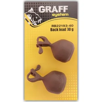 GRAFF - Back lead hnědý 30g - 2ks
