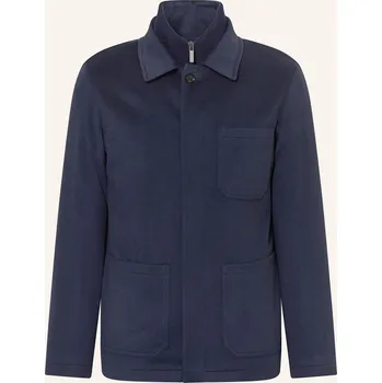 Pánský kabát Maurizio Baldassari Pánská Flanelová Bunda Z Kašmíru S...