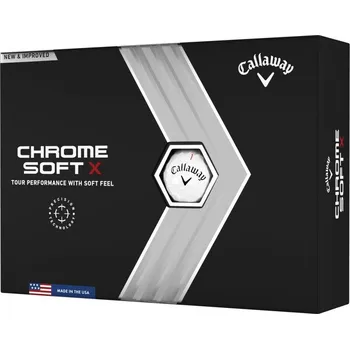 Golfový míček Callaway Chrome Soft X 22, bílé golfové míčky