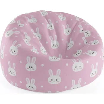Sedací pytel Sablio Sedací vak Cocoon Králíčci - 75 x 45 x 35 cm