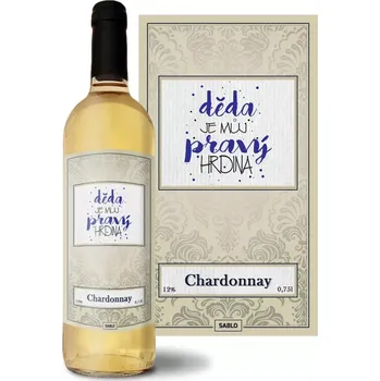 Víno Sablio Bílé víno Děda je můj pravý hrdina: 0,75 l