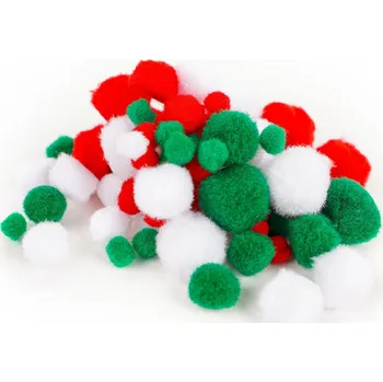 kreativní sada FANDY Bambulky akrylové mix Season Vánoce